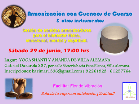 Armonización Grupal con Cuencos de Cuarzo